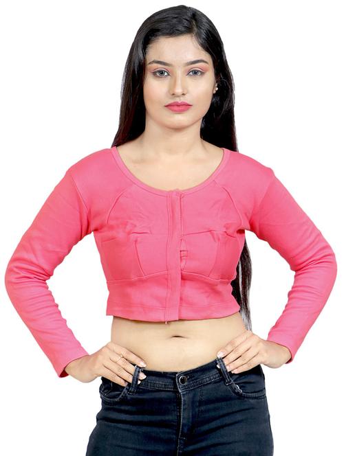 women's blouson round neck top - 19165924 - Very Small Image - 1