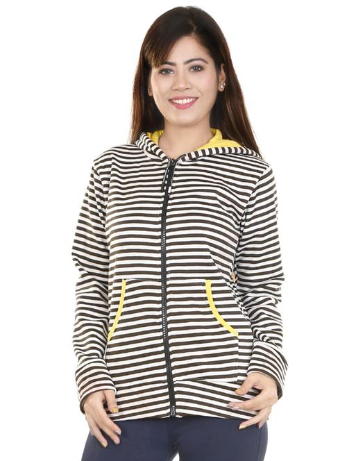 stripes cotton blend regular jacket - 19166152 - Very Small Image - 1