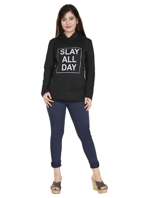 black polyester sweatshirt - 19167804 - Very Small Image - 1