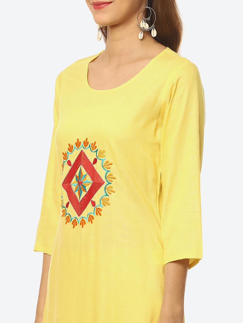 women's straight kurta - 19169442 - Zoom Image - 4
