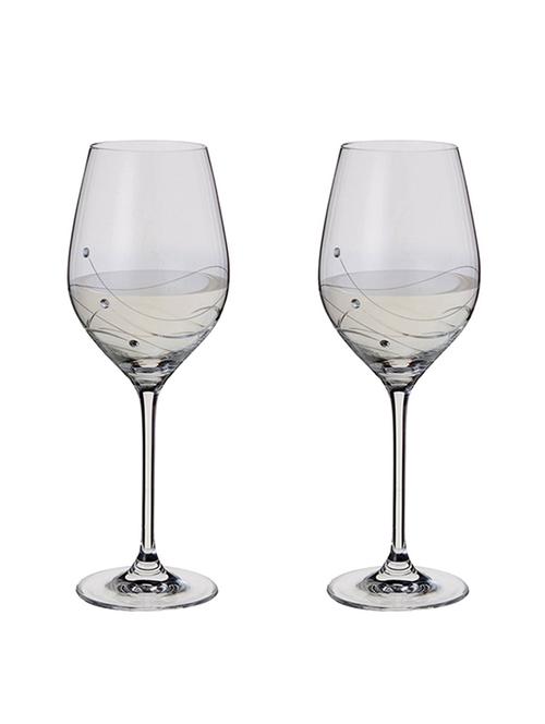 dartington crystal glitz wine glass, set of 2 - 19170814 - Very Small Image - 1