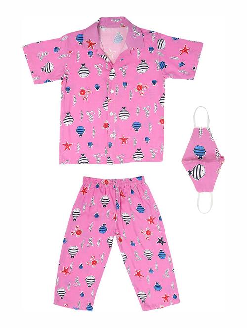 printed nightwear pyjama set - 19171446 - Very Small Image - 1