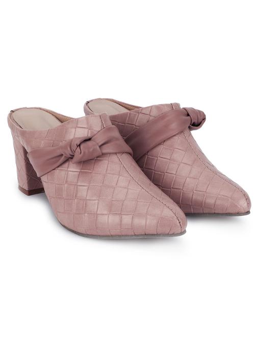 women textured mules sandal - 19172636 - Very Small Image - 1