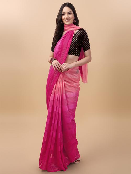 self design woven saree with blouse - 19175802 - Very Small Image - 1
