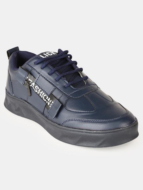 blue detailed lace up casual shoes - 19177999 - Very Small Image - 1