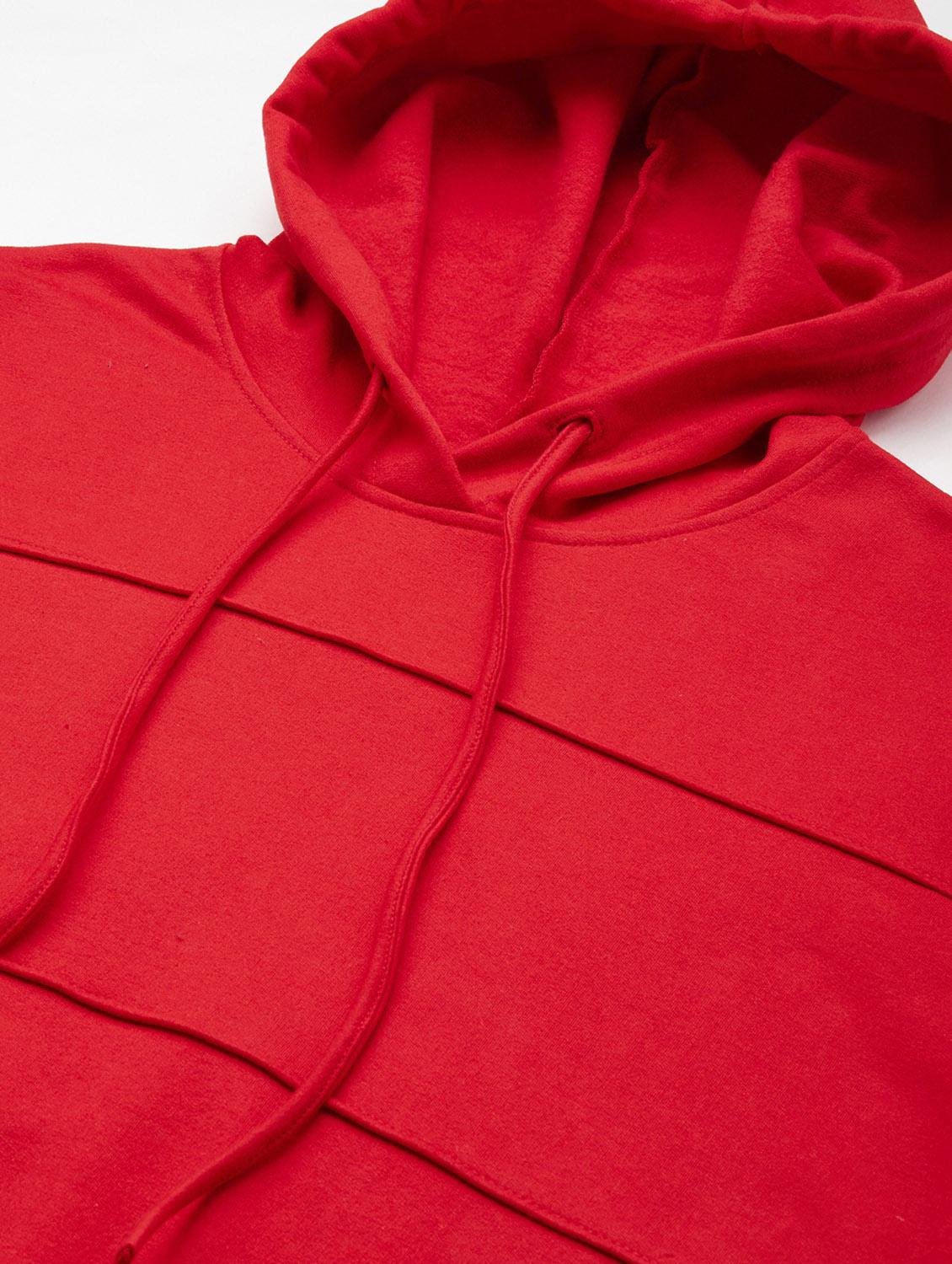 red solid hooded dress - 19180703 - Zoom Image - 5