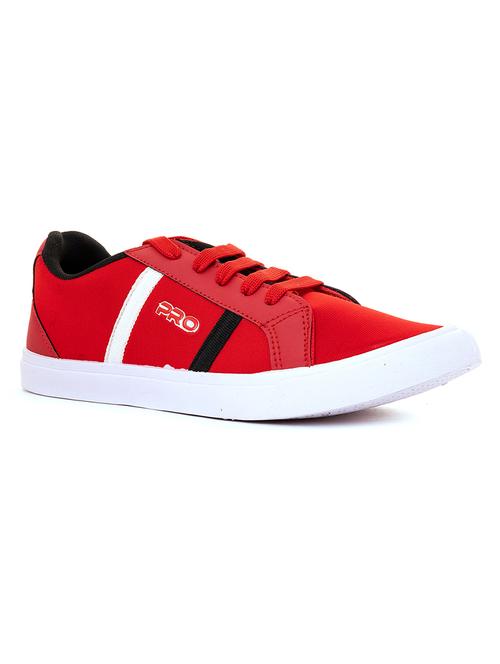 men red lace up sneakers - 19180729 - Very Small Image - 1