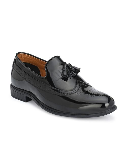 black slip on party wear formal shoes  - 19181769 - Very Small Image - 1