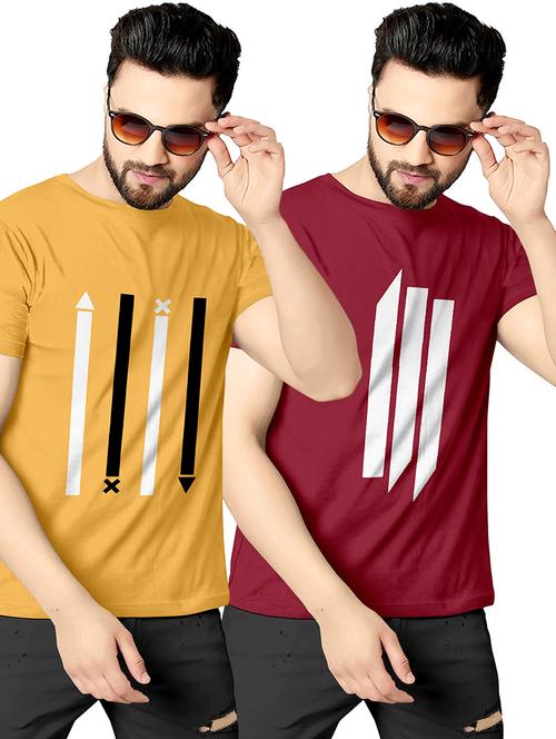 pack of 2 graphic combos t-shirt - 19182421 - Very Small Image - 1