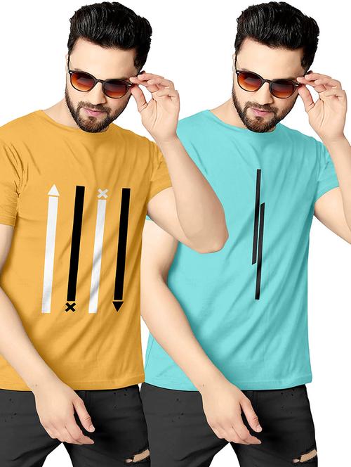 pack of 2 graphic combos t-shirt - 19182426 - Very Small Image - 1