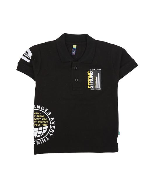 boys short sleeve printed polo t-shirt - 19182696 - Very Small Image - 1