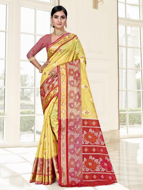 self design woven saree - 19183567 - Very Small Image - 1