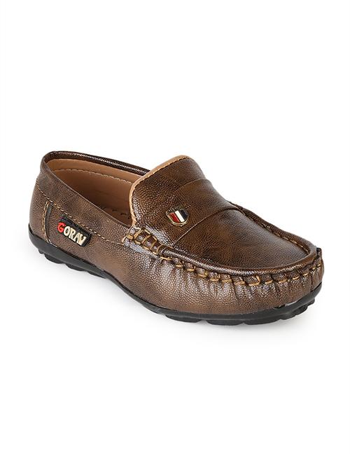 brown solid loafers - 19184174 - Very Small Image - 1