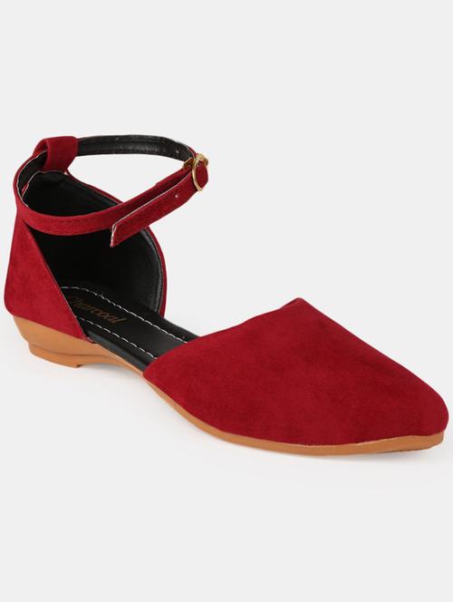 red solid ankle strap sandals  - 19185120 - Very Small Image - 1