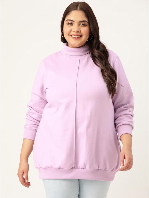 turtle neck solid plus sweatshirt - 19185873 - Very Small Image - 1