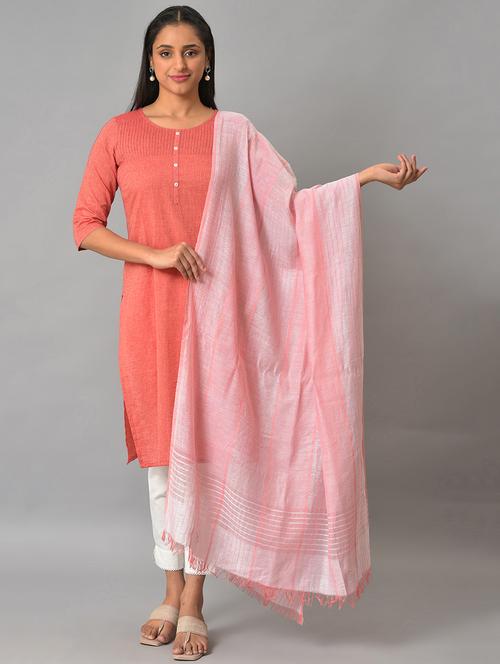 pink printed dupatta - 19186474 - Very Small Image - 1