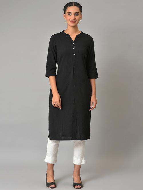 women's straight kurta - 19186558 - Very Small Image - 1