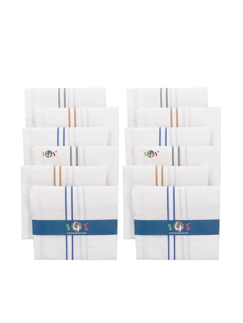pack of 12 white handkerchief - 19186616 - Very Small Image - 1