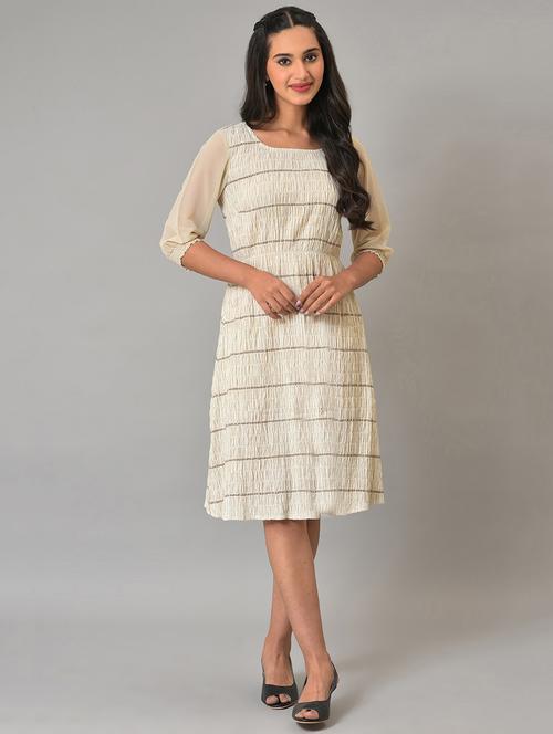 women's  block print dress - 19186889 - Very Small Image - 1