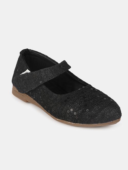 girls black sequined flat sandal - 19187101 - Very Small Image - 1