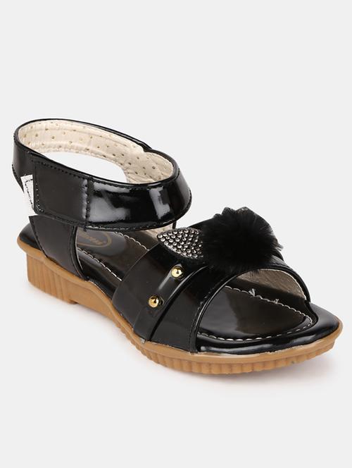 black leatherette sandals - 19187192 - Very Small Image - 1