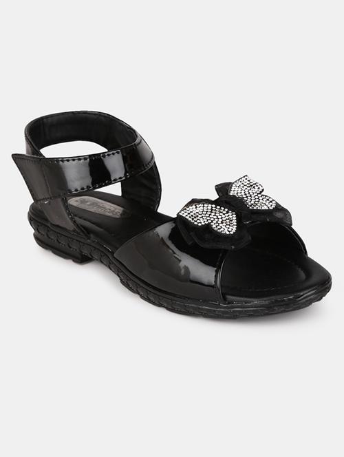 black leatherette sandals - 19187194 - Very Small Image - 1