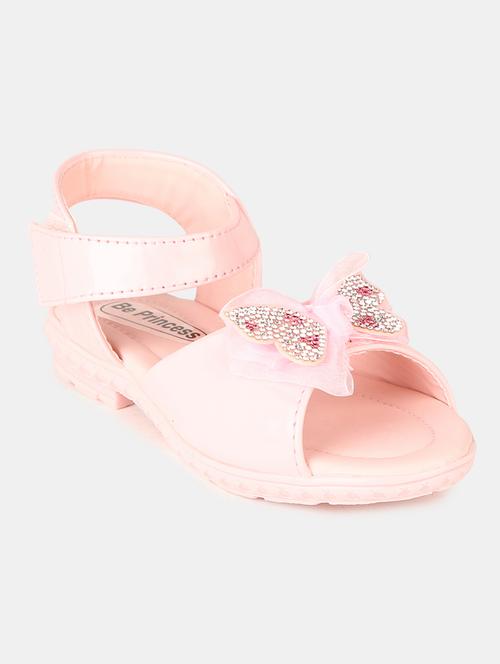pink solid leatherette sandals - 19187199 - Very Small Image - 1