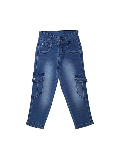 boy's plain cargo jeans - 19188510 - Very Small Image - 1
