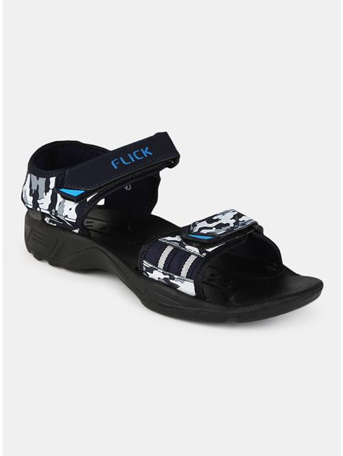 navy synthetic & mesh back strap floaters - 19188571 - Very Small Image - 1