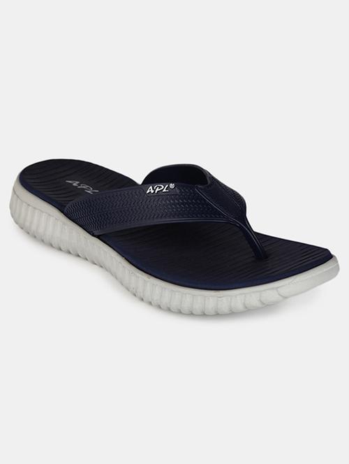 navy synthetic & mesh slip on slippers - 19188578 - Very Small Image - 1