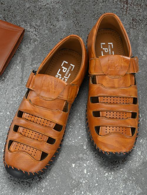 tan ethnic sandal - 19190321 - Very Small Image - 1