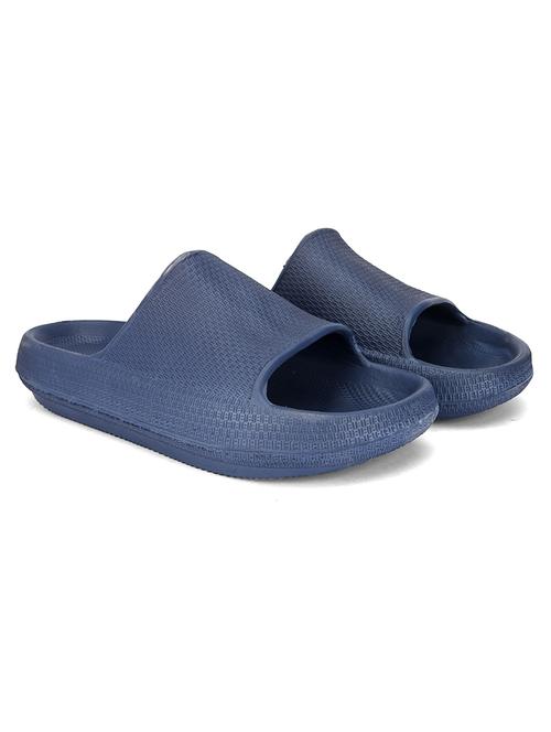 men blue slip on slider - 19190369 - Very Small Image - 1