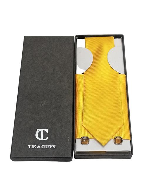 men solid tie, pocket square & cufflinks combo   - 19195866 - Very Small Image - 1