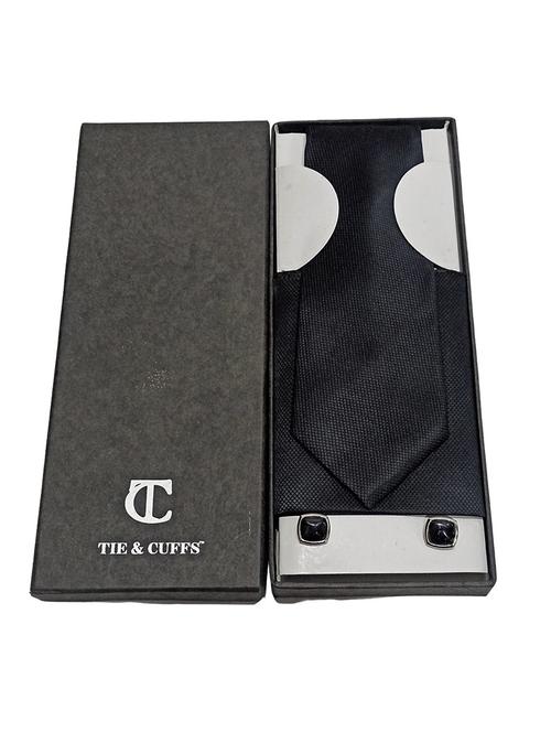 men solid tie, pocket square & cufflinks combo   - 19195872 - Very Small Image - 1