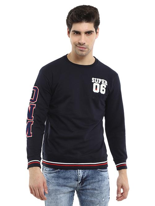 mens placement print sweatshirt - 19196164 - Very Small Image - 1