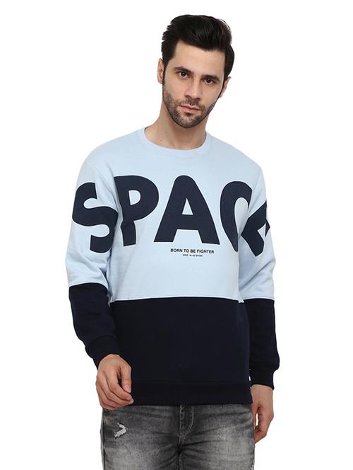 mens color block sweatshirt - 19196314 - Very Small Image - 1