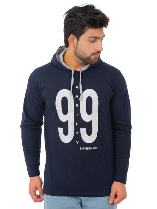 blue printed regular t-shirt - 19197082 - Very Small Image - 1