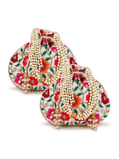 pack of 2 embroidered potlis - 19197107 - Very Small Image - 1