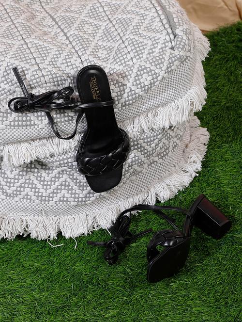 black pu gladiators sandals - 19197760 - Very Small Image - 1