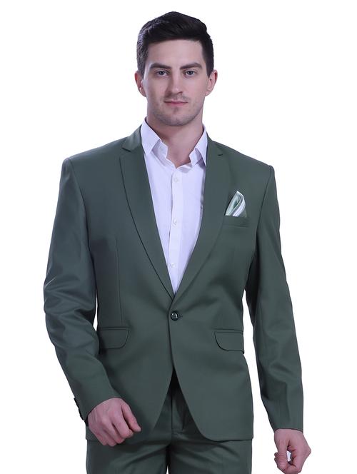 green single breasted formal blazer - 19197972 - Very Small Image - 1