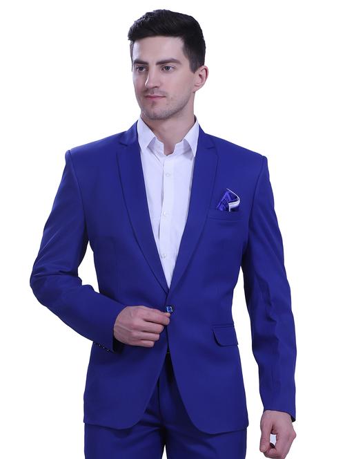 blue single breasted formal blazer - 19197976 - Very Small Image - 1