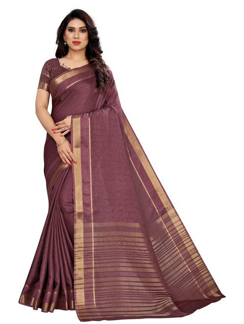 self design printed saree with blouse - 19198110 - Very Small Image - 1