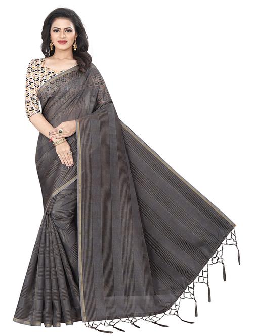 ethnic wear green color saree set with blouse - 19198300 - Very Small Image - 1