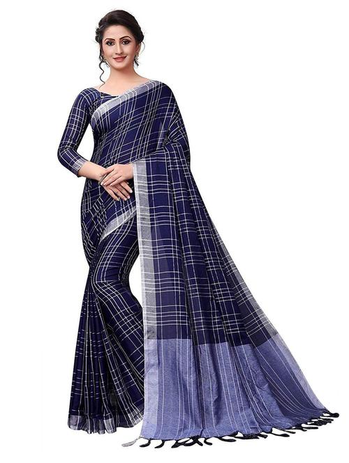 self design woven saree with blouse - 19198681 - Very Small Image - 1