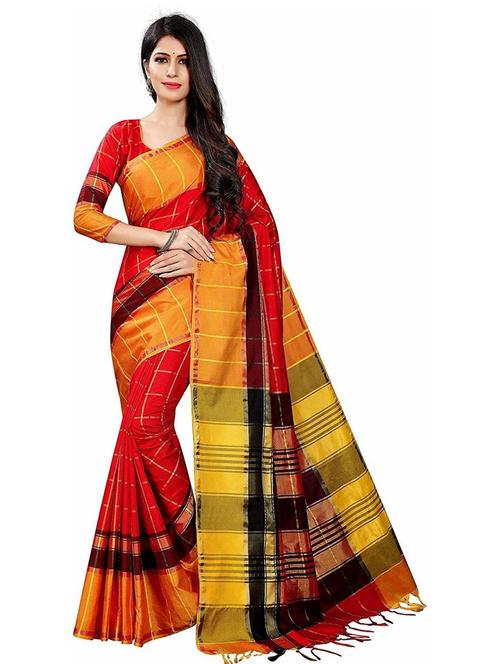 self design woven saree with blouse - 19199650 - Very Small Image - 1