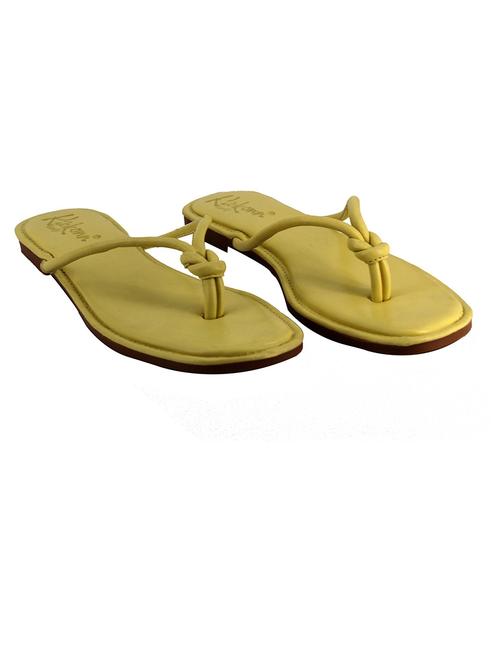 yellow t-strap flats  - 19201140 - Very Small Image - 1