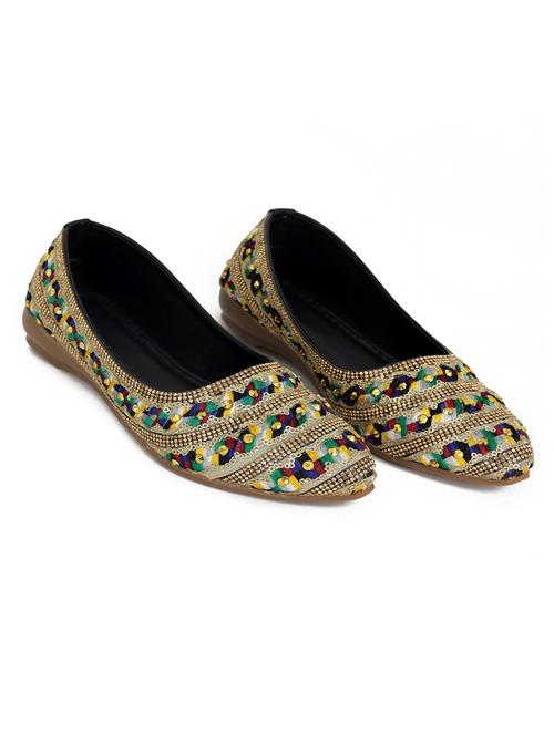 black embroidered mojari - 19201159 - Very Small Image - 1