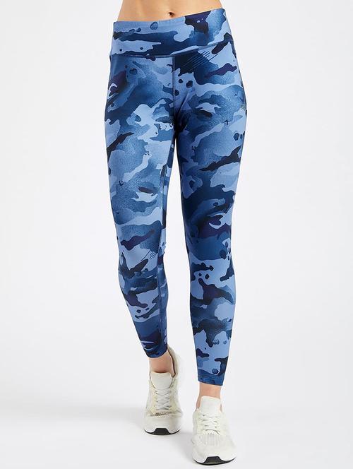 multi colored ankle length active wear tights - 19202688 - Very Small Image - 1