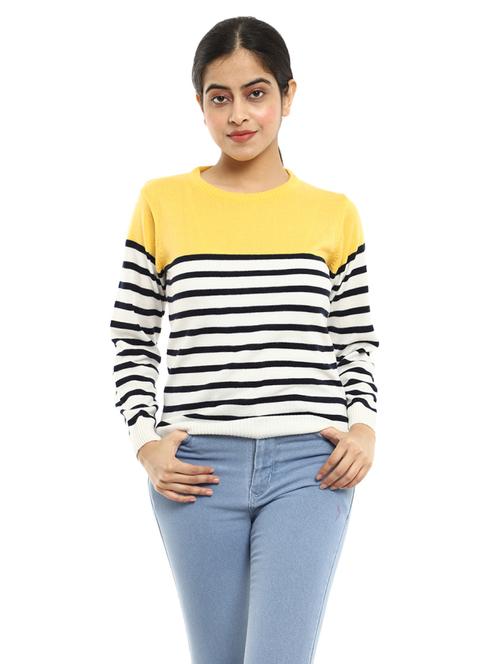 self design acrylic wool pullover - 19204887 - Very Small Image - 1