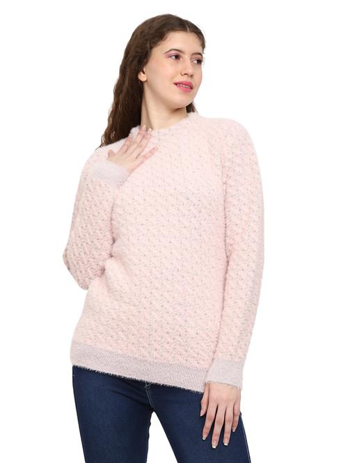 self design acrylic wool pullover - 19204918 - Very Small Image - 1